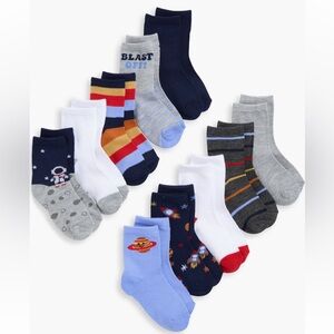Capelli Kids 10 Pair Ankle Socks 2-4T NWT Novelty Bundle
